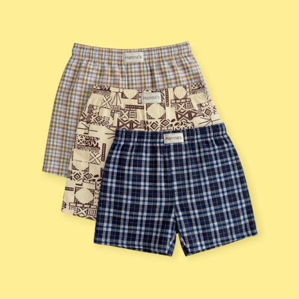 Mens Boxer Shorts - 3pcs Set